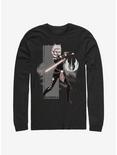 Star Wars Ahsoka Jedi Grayscale Long-Sleeve T-Shirt, BLACK, hi-res