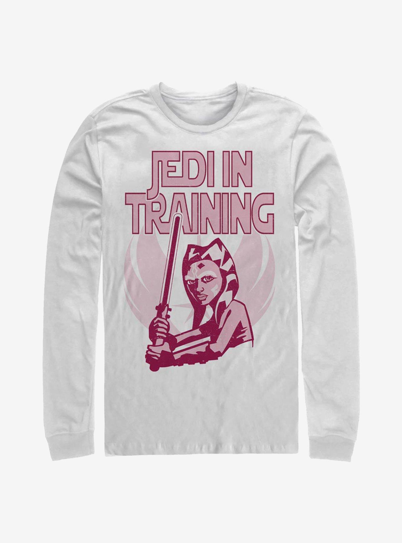 Star Wars: The Clone Wars Ahsoka Jedi In Training Long-Sleeve T-Shirt, WHITE, hi-res