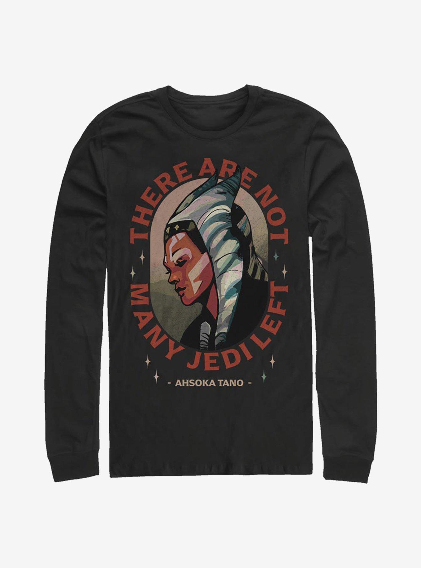 Star Wars The Mandalorian Ahsoka Not Many Left Long-Sleeve T-Shirt, BLACK, hi-res view 1