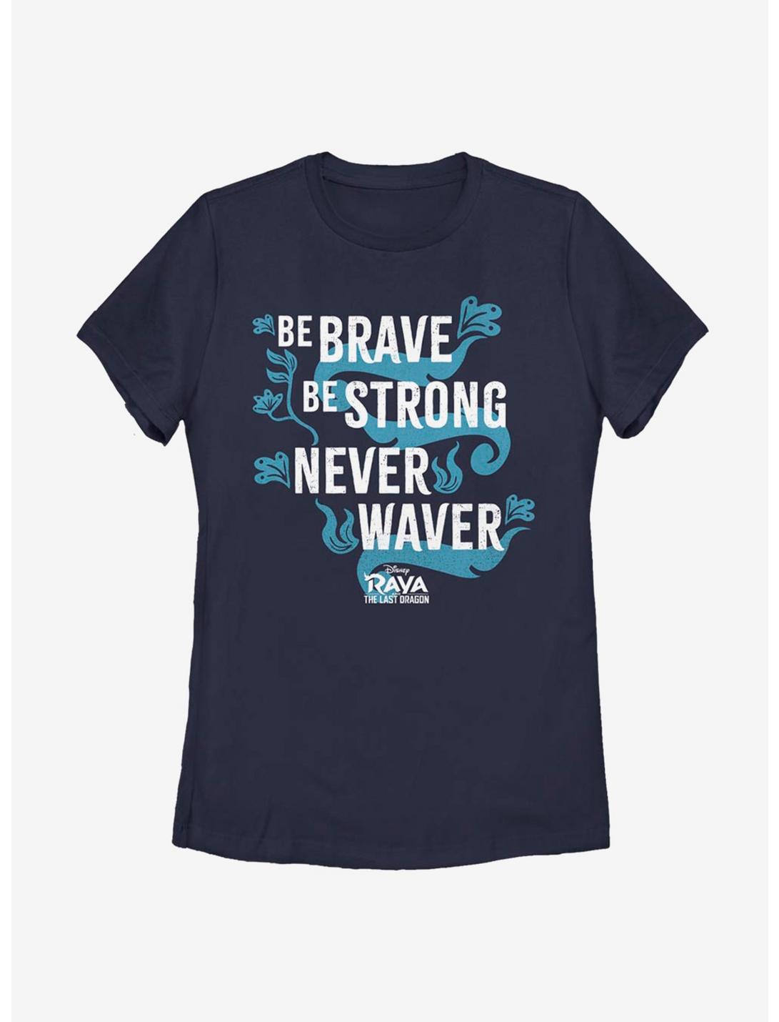Disney Raya And The Last Dragon Be Brave Womens T-Shirt, NAVY, hi-res