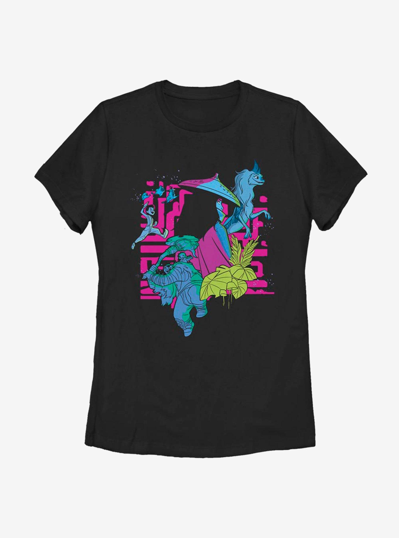 Disney Raya And The Last Dragon Group Shot Womens T-Shirt, BLACK, hi-res