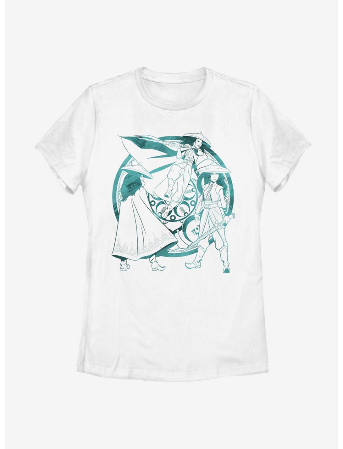 Disney Raya And The Last Dragon Raya Watercolor Womens T-Shirt, WHITE, hi-res