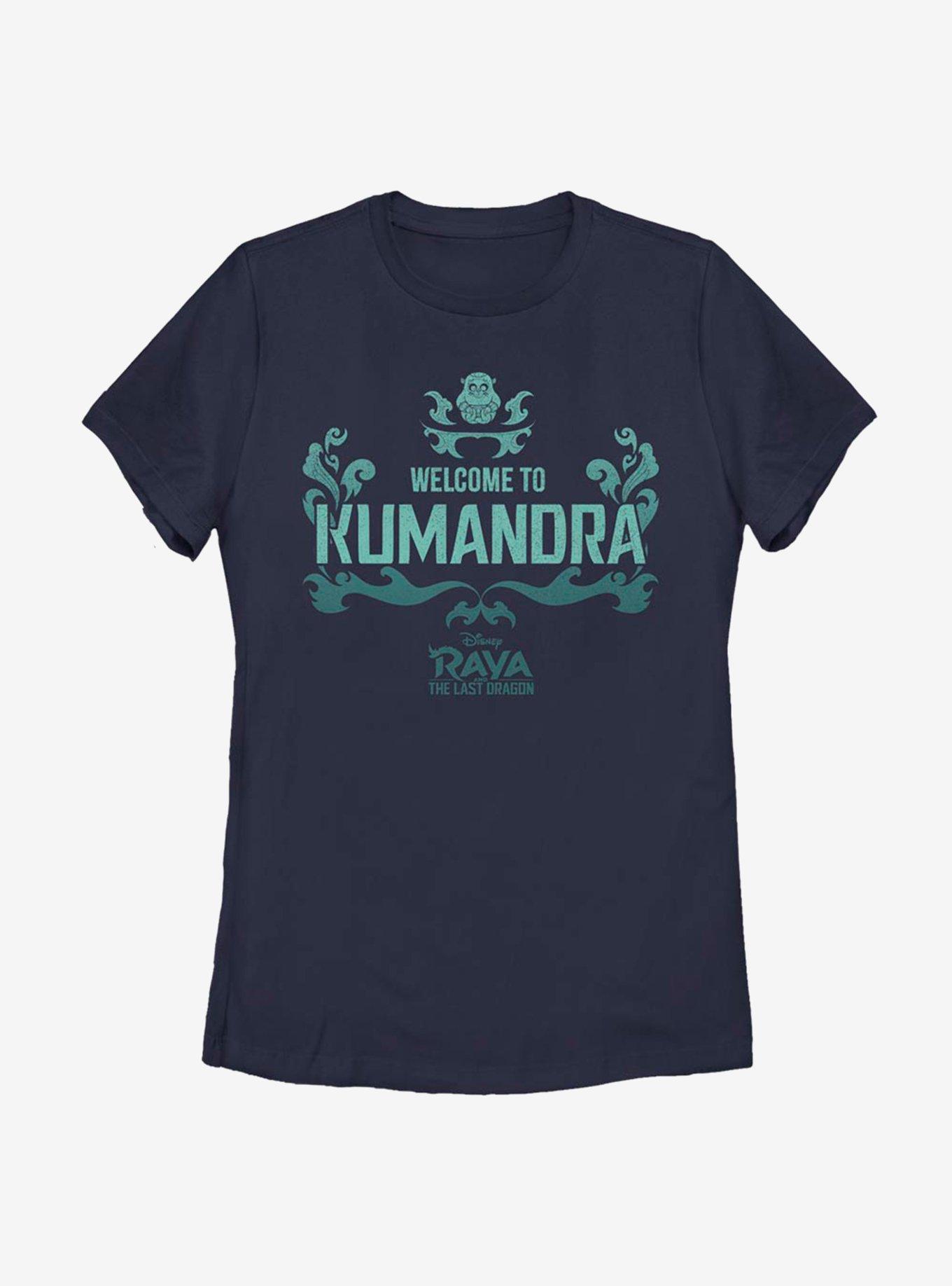 Disney Raya And The Last Dragon Welcome To Kumandra Womens T-Shirt, NAVY, hi-res
