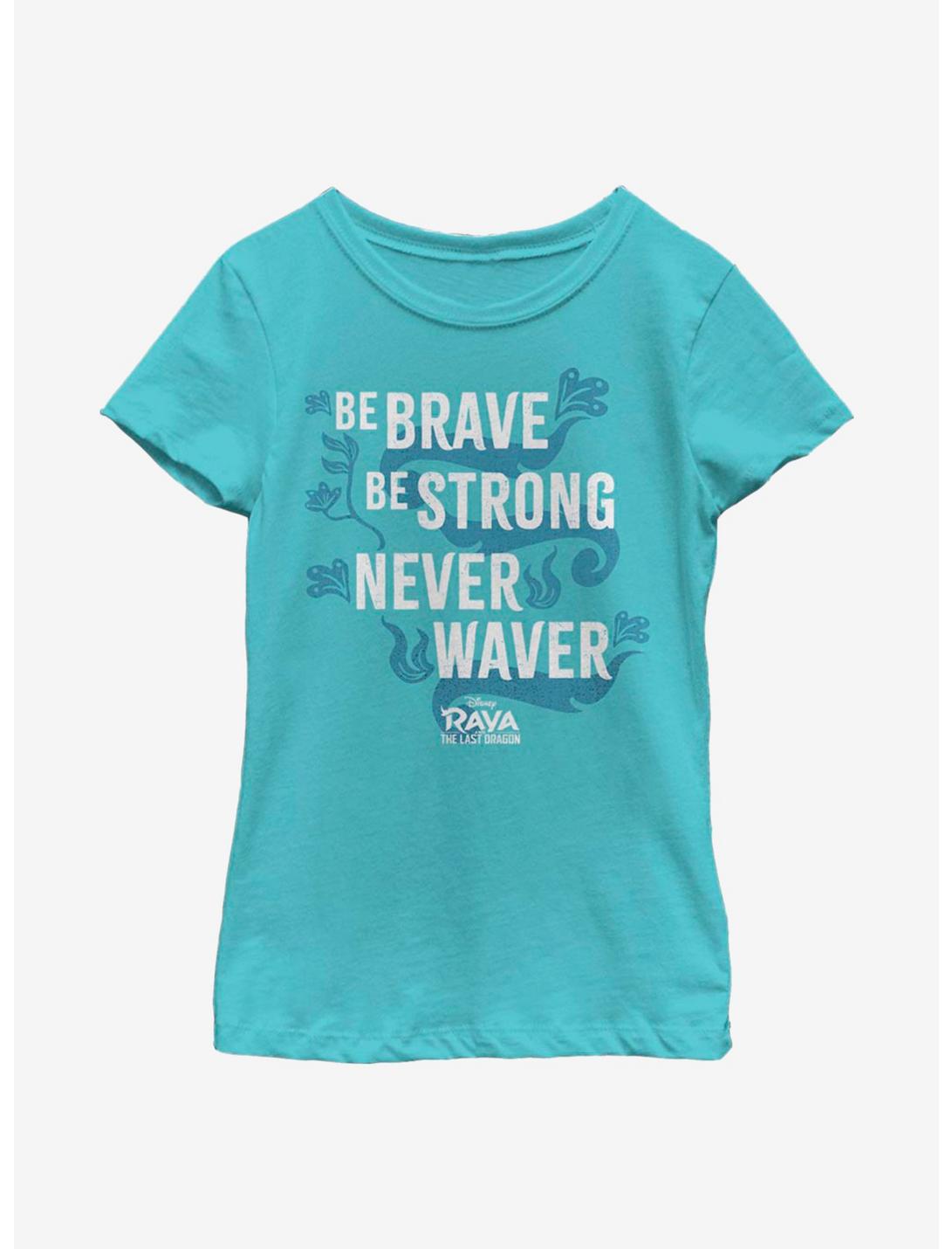 Disney Raya And The Last Dragon Be Brave Youth Girls T-Shirt, TAHI BLUE, hi-res
