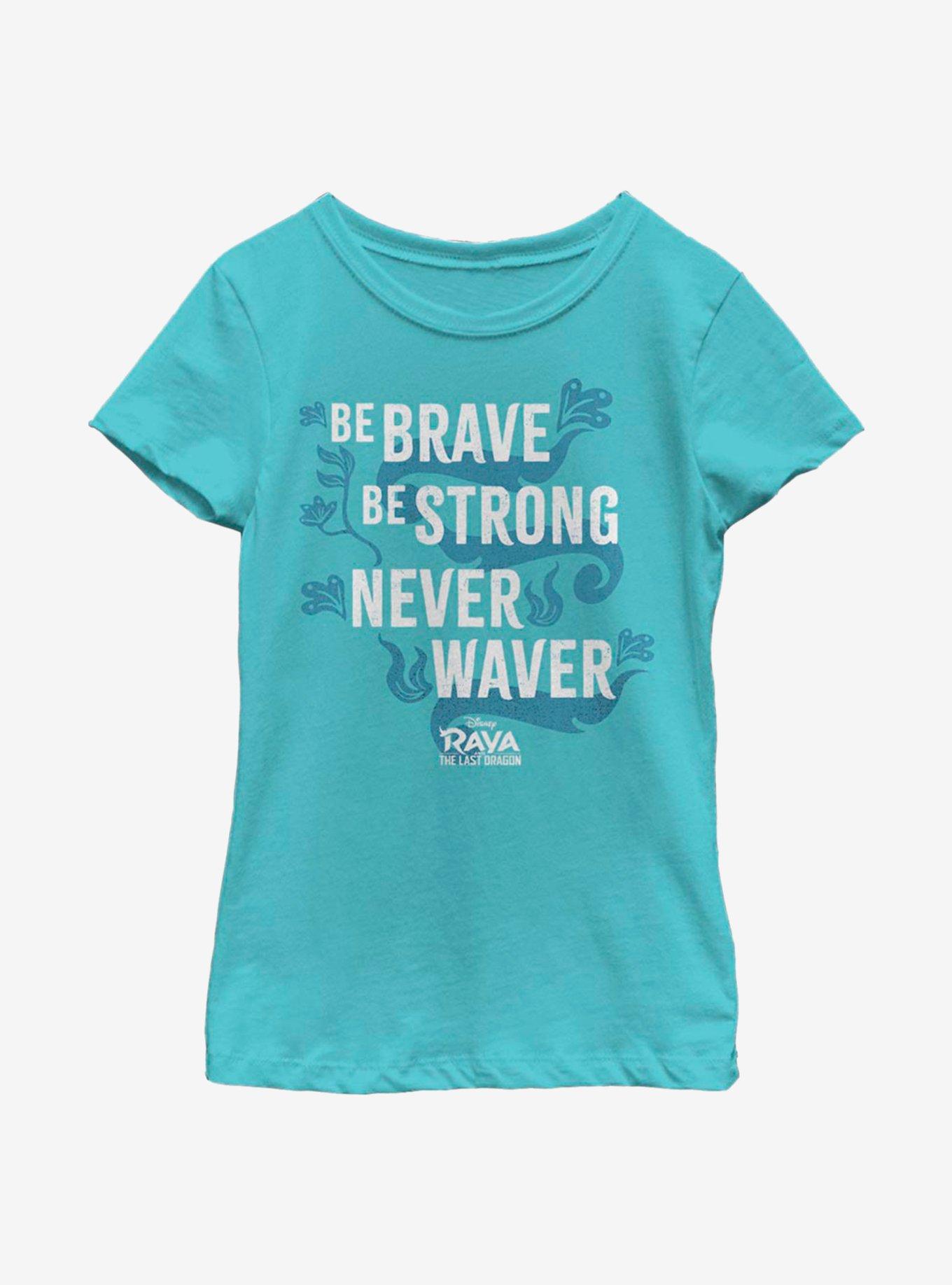 Disney Raya And The Last Dragon Be Brave Youth Girls T-Shirt, TAHI BLUE, hi-res