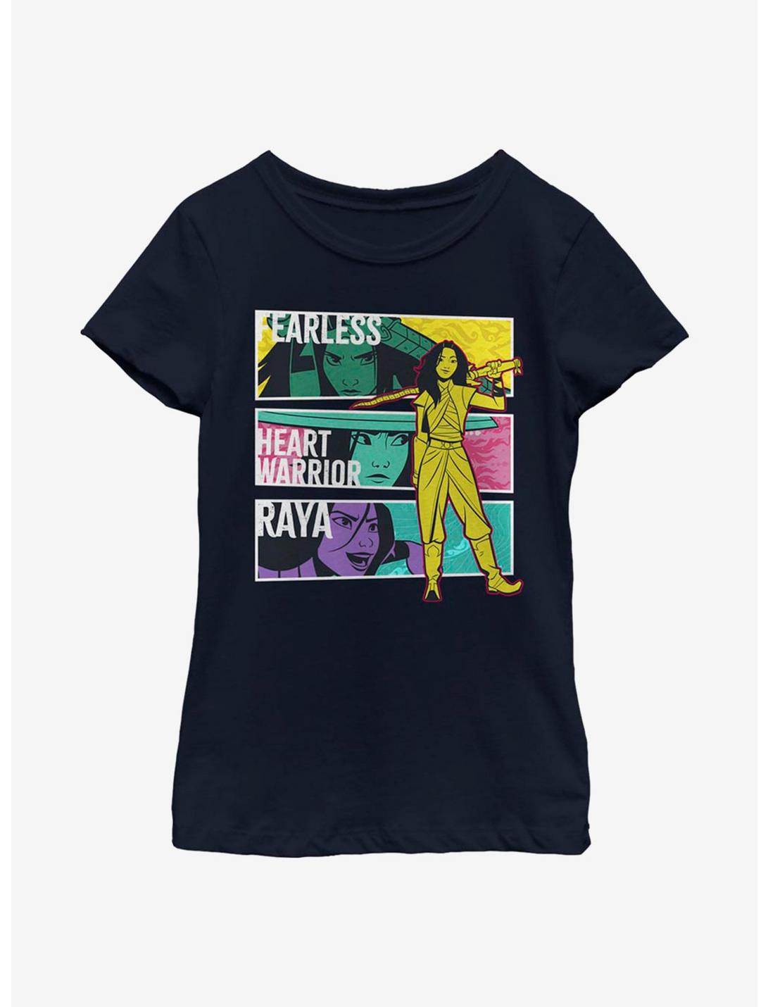 Disney Raya And The Last Dragon Raya Box Up Youth Girls T-Shirt, NAVY, hi-res