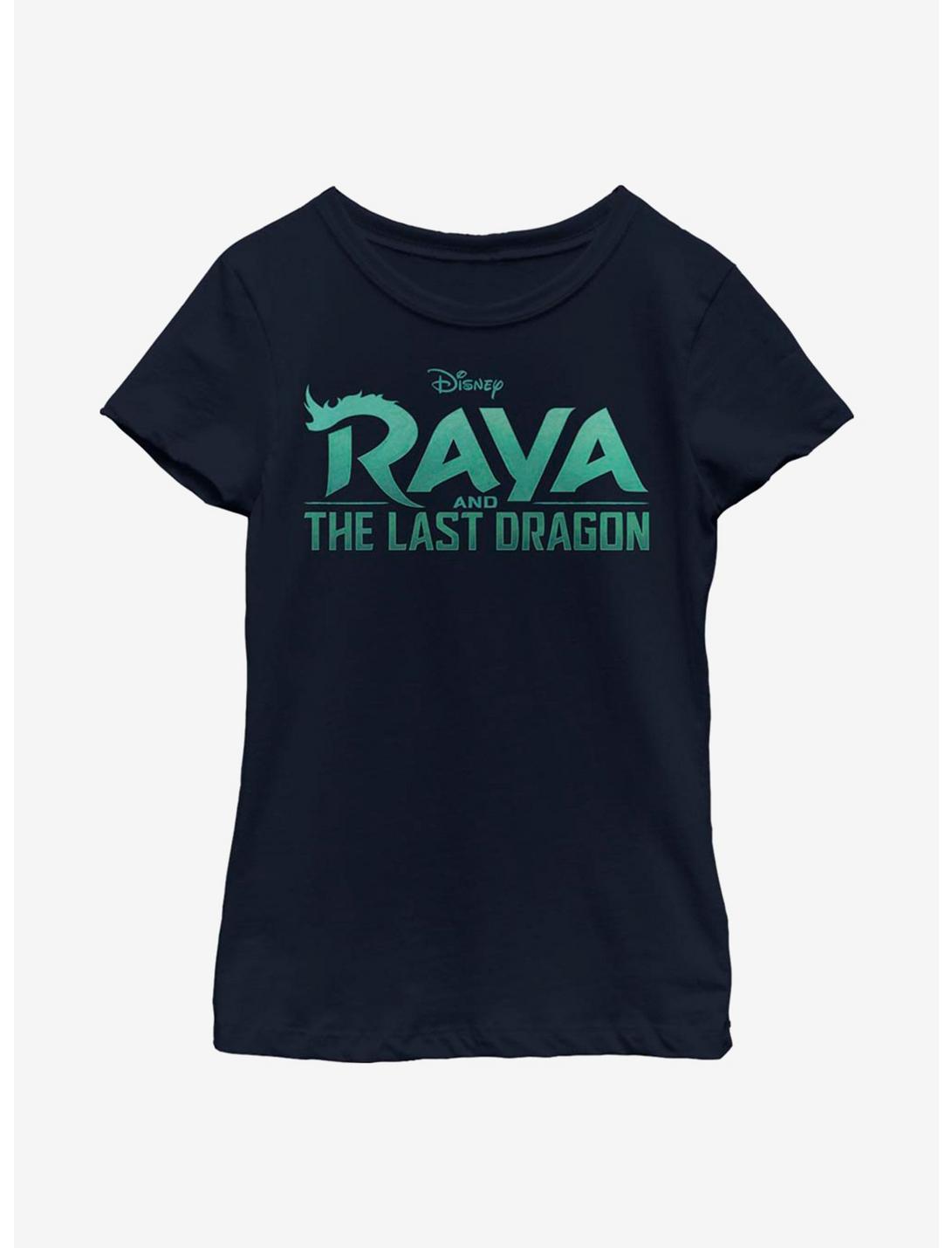 Disney Raya And The Last Dragon Raya Logo Youth Girls T-Shirt, NAVY, hi-res