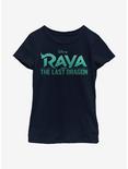 Disney Raya And The Last Dragon Raya Logo Youth Girls T-Shirt, NAVY, hi-res