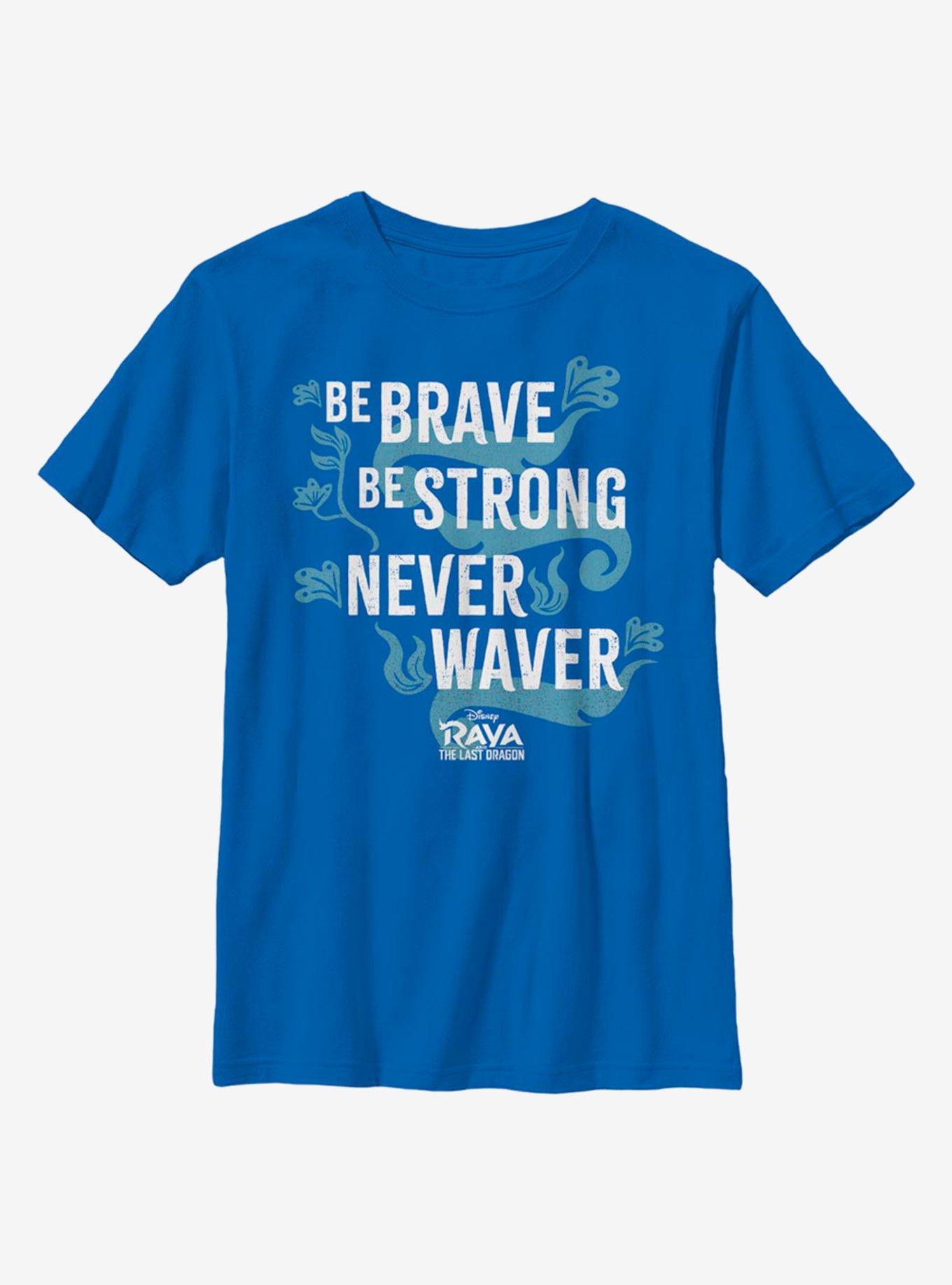Disney Raya And The Last Dragon Be Brave Youth T-Shirt, ROYAL, hi-res