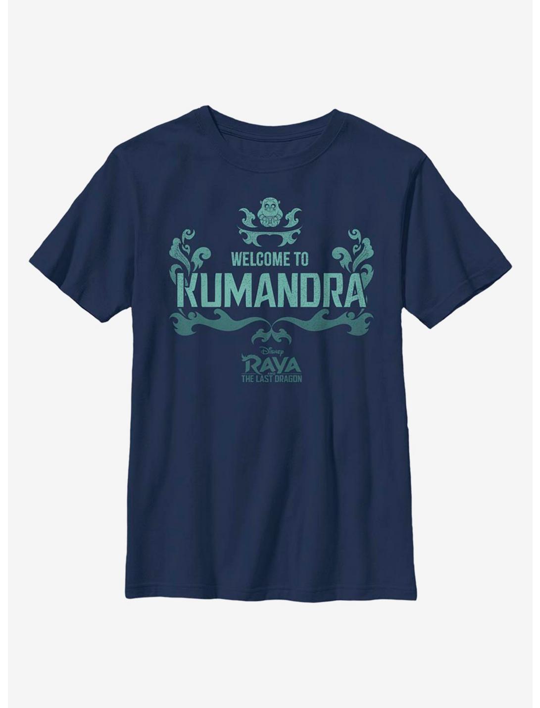 Disney Raya And The Last Dragon Welcome To Kumandra Youth T-Shirt, NAVY, hi-res