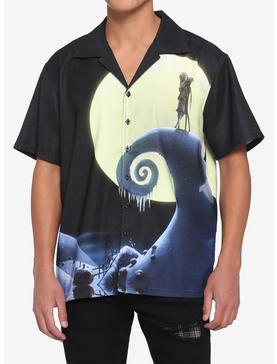 The Nightmare Before Christmas Jack & Sally Sublimated Woven Button-Up, , hi-res