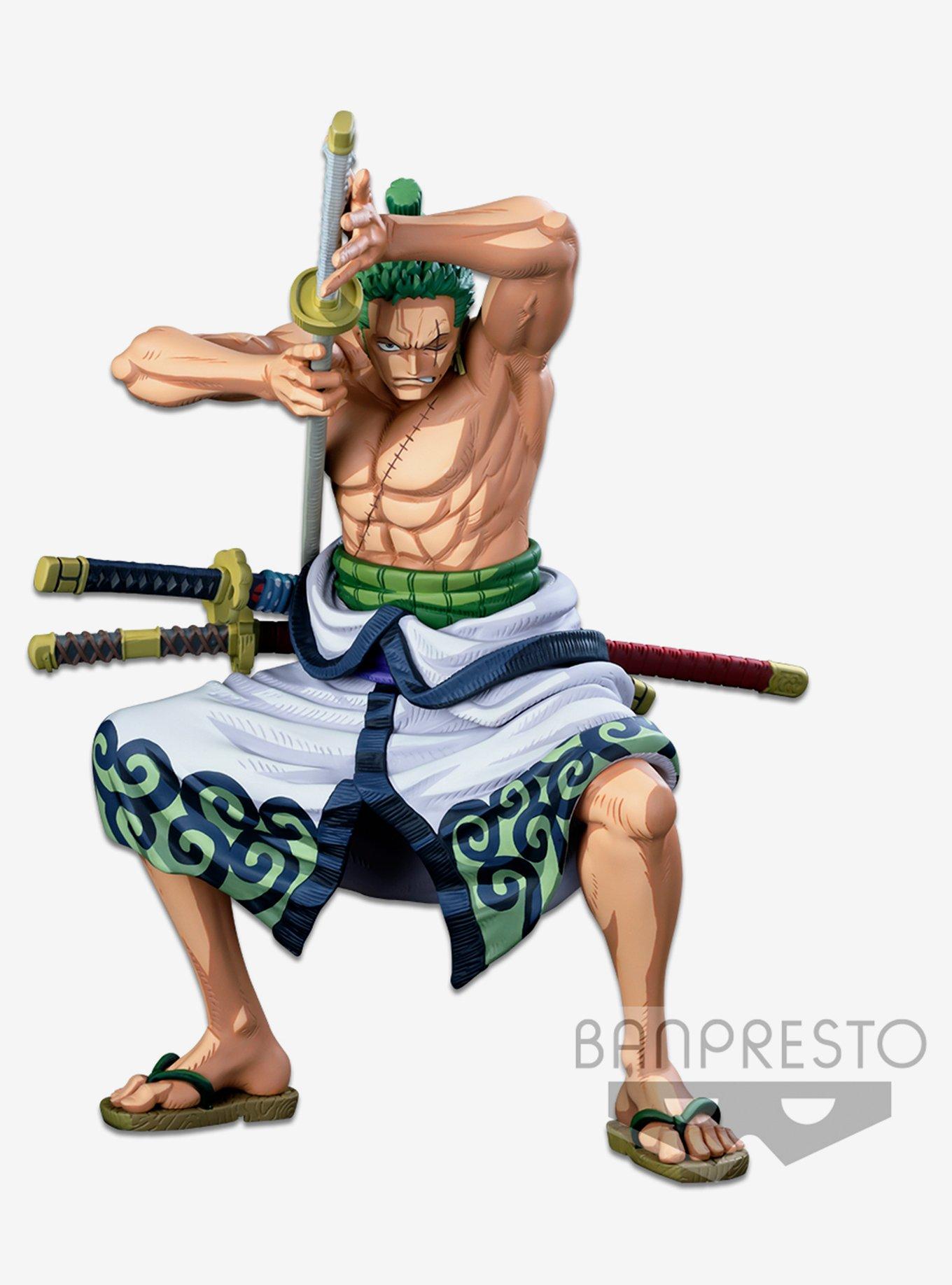 Banpresto One Piece 20th History Masterlise Roronoa Zoro Figure White - US