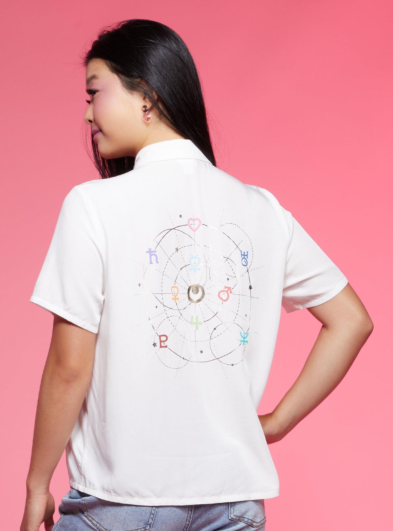 Sailor Moon Sailor Guardians Woven Button-Up, MULTI, hi-res