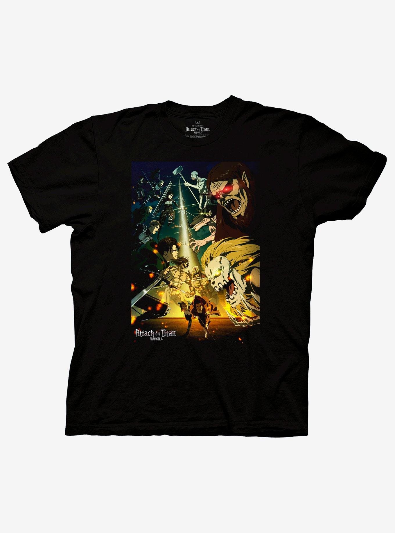 Attack on titan 2025 shirt hot topic