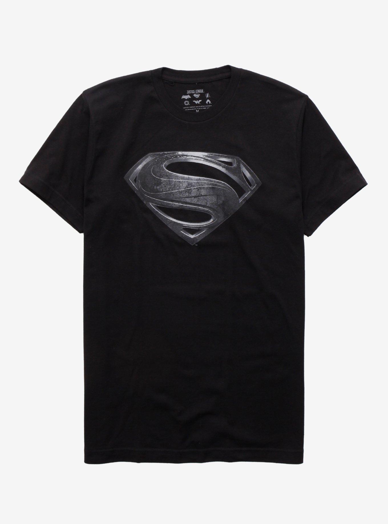 DC Comics Justice League Superman Logo T-Shirt, BLACK, hi-res