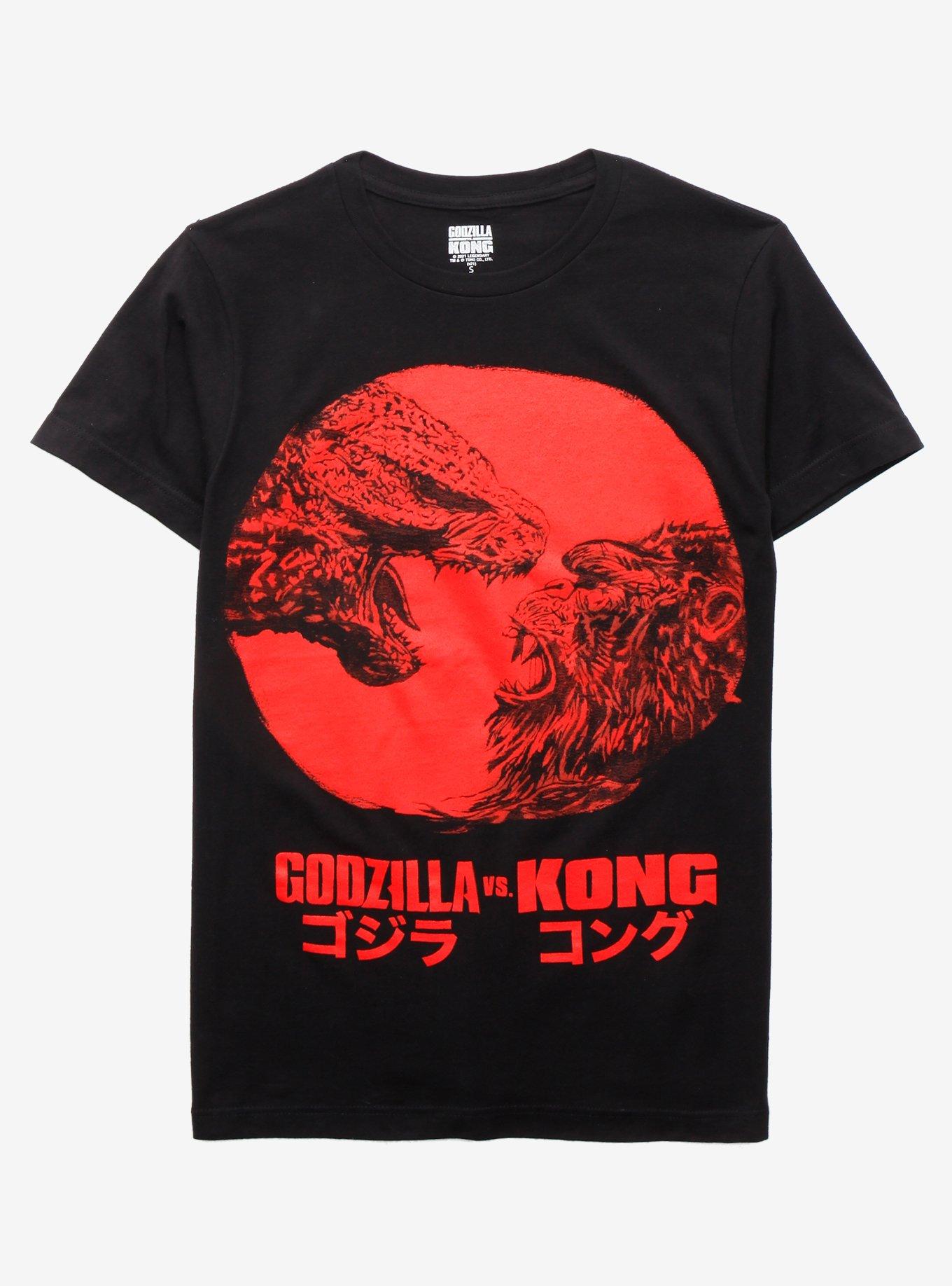 Godzilla Vs. Kong Japanese Text T-Shirt, BLACK, hi-res