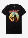 Friday The 13th Gradient Forest T-Shirt, BLACK, hi-res