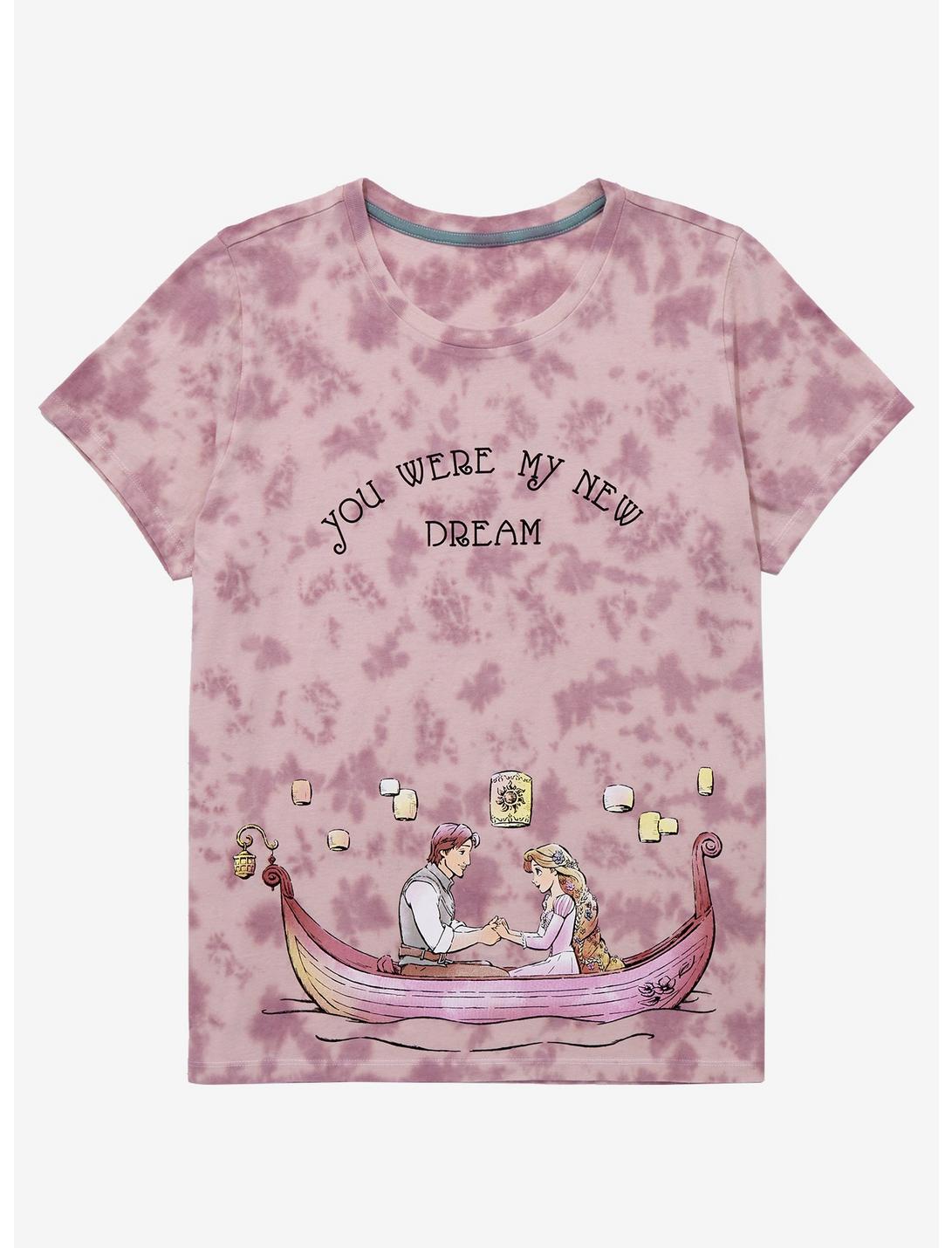 Disney Tangled New Dream Tie-Dye Women's T-Shirt - BoxLunch Exclusive, MAUVE, hi-res