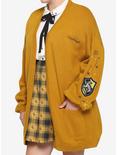 Harry Potter Hufflepuff Oversized Open Cardigan Plus Size, MULTI, hi-res