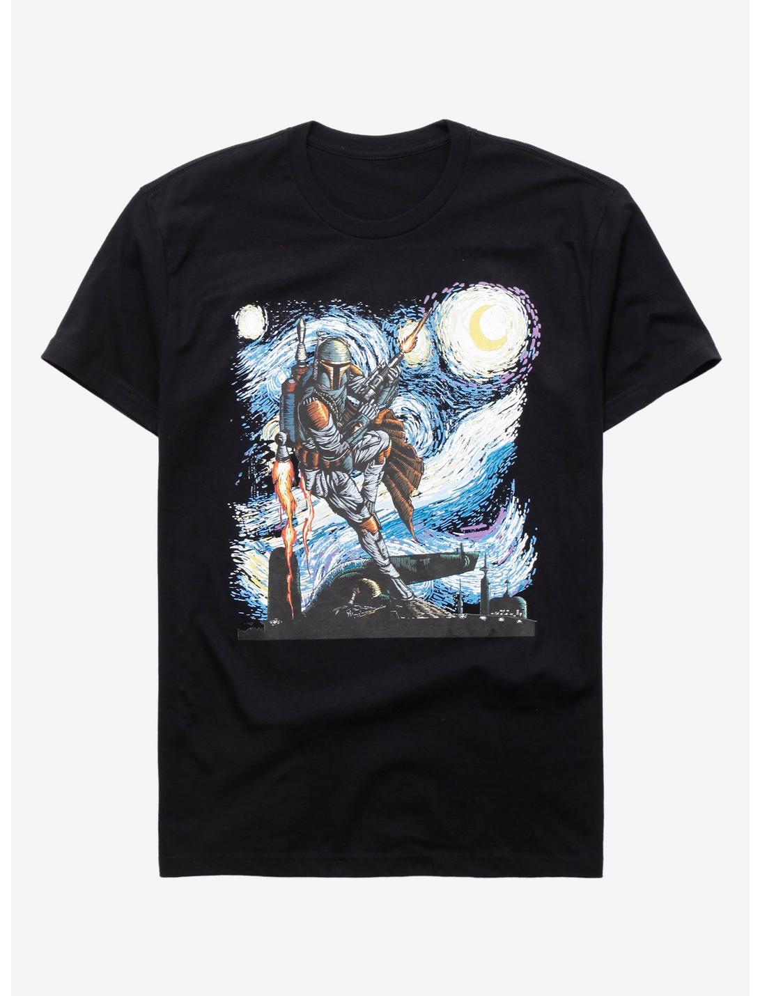 Star Wars Starry Night Boba Fett T-Shirt, MULTI, hi-res