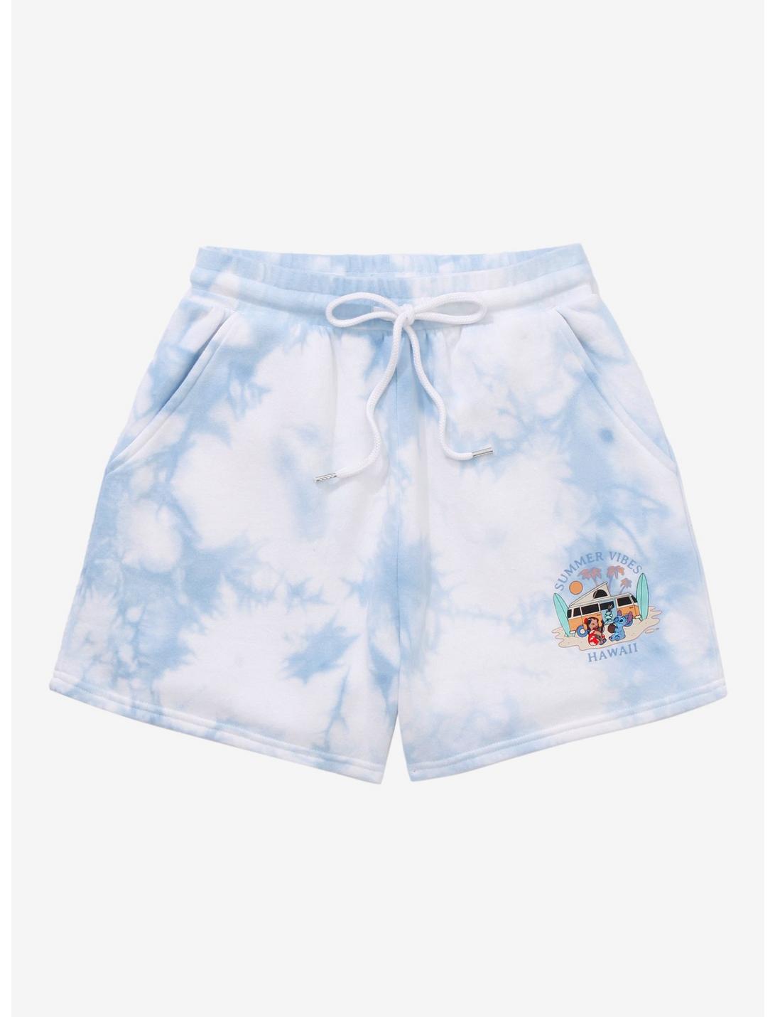 Disney Lilo & Stitch Summer Vibes Shorts - BoxLunch Exclusive, LIGHT BLUE, hi-res