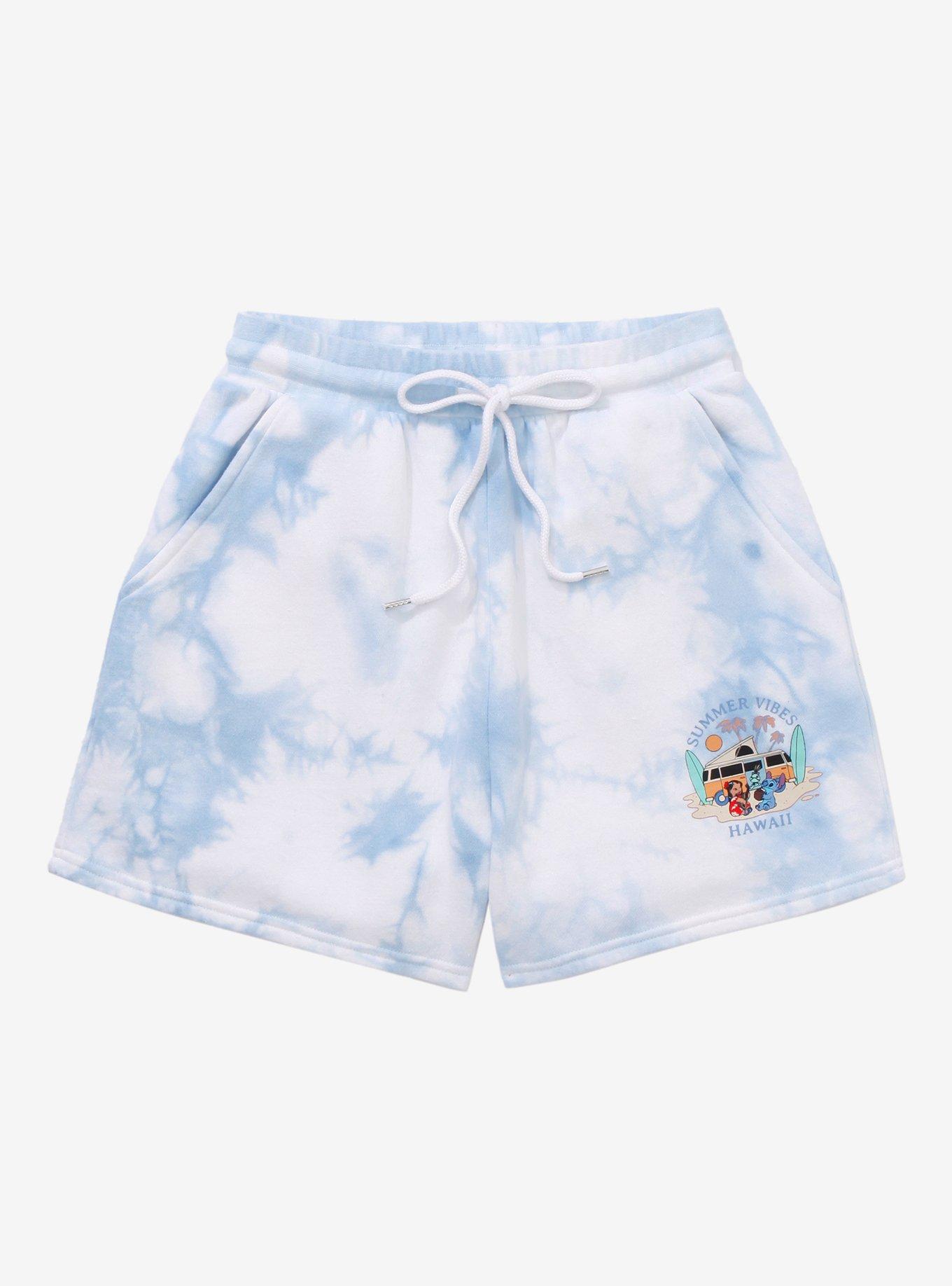 Disney Lilo & Stitch Summer Vibes Shorts - BoxLunch Exclusive, LIGHT BLUE, hi-res