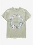 Disney Winnie the Pooh Pooh & Friends Floral Youth T-Shirt - BoxLunch Exclusive, SAGE, hi-res