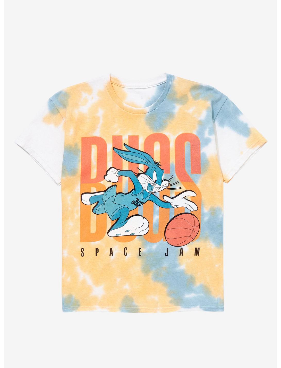Space Jam: A New Legacy Bugs Bunny Tie-Dye Youth T-Shirt - BoxLunch Exclusive, ORANGE, hi-res