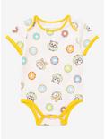 Corgi & Donuts Infant One-Piece - BoxLunch Exclusive, CREAM, hi-res