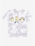 Corgis Doin' Things Toddler Tie-Dye T-Shirt - BoxLunch Exclusive, TIE DYE - WHITE, hi-res