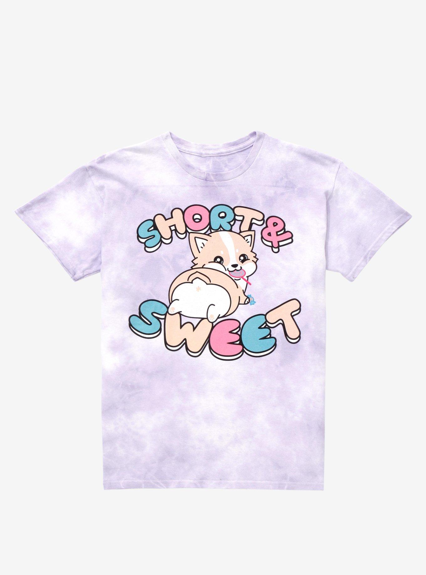 Corgi Short & Sweet Youth Tie-Dye T-Shirt - BoxLunch Exclusive, TIE DYE, hi-res