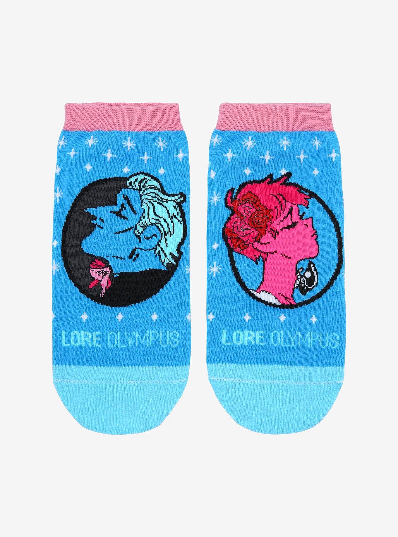 Lore Olympus Persephone & Hades No-Show Socks | Hot Topic