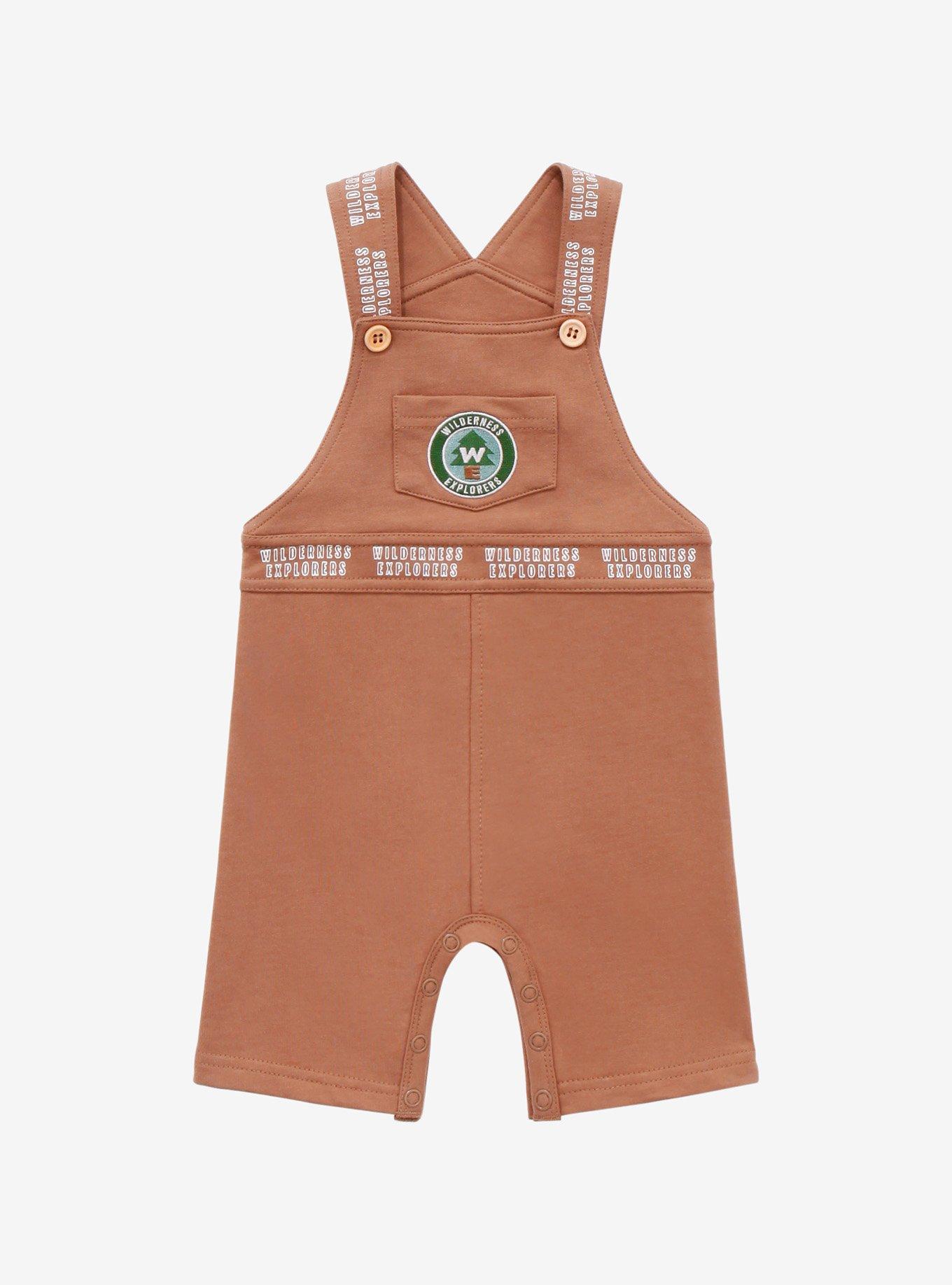 Our Universe Disney Pixar Up Wilderness Explorer Infant Overalls - BoxLunch Exclusive, BROWN  LIGHT BROWN, hi-res