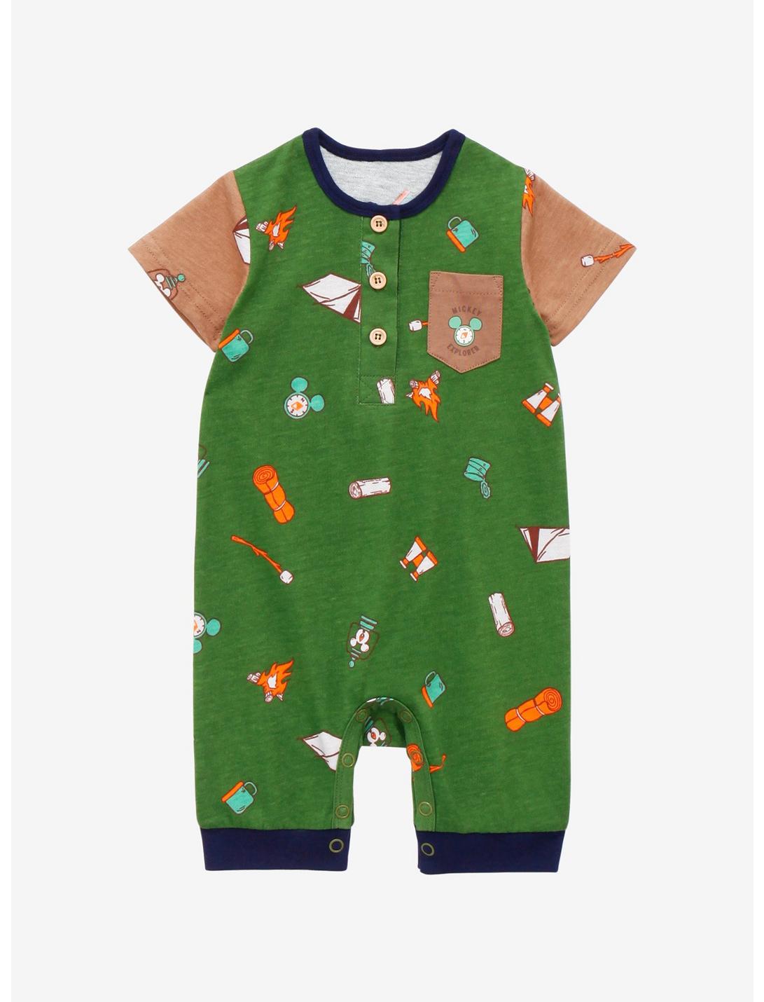 Our Universe Disney Mickey Explorer Infant One-Piece - BoxLunch Exclusive, FOREST, hi-res