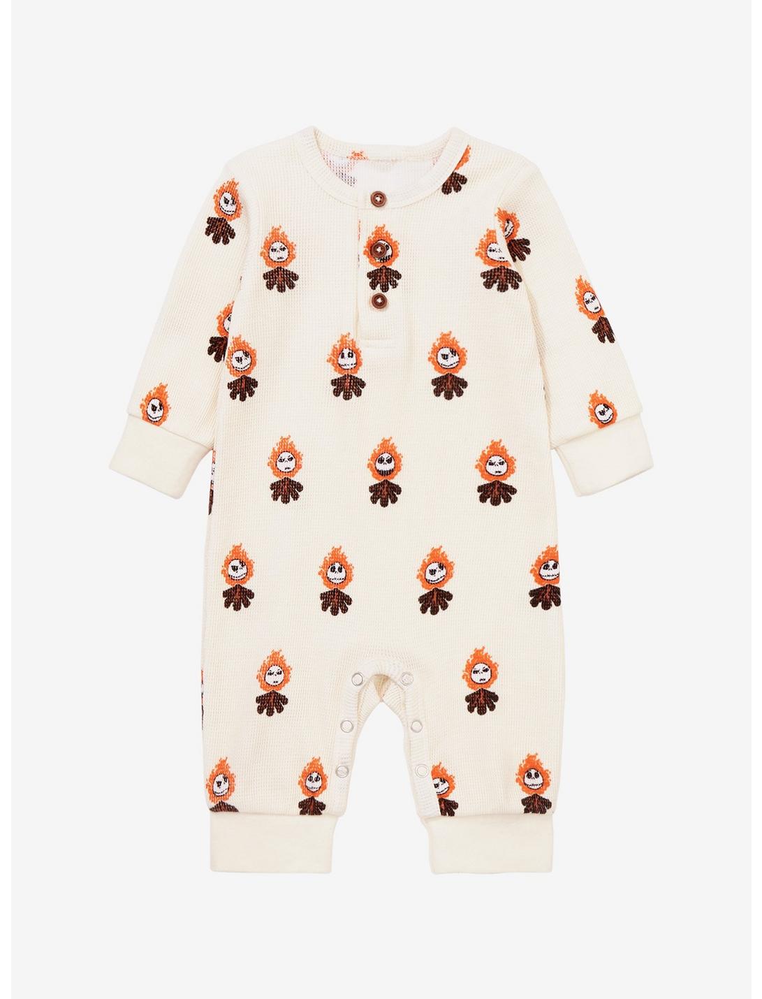 Our Universe Disney The Nightmare Before Christmas Jack Skellington Campfire Infant Thermal One-Piece - BoxLunch Exclusive, BLACK, hi-res
