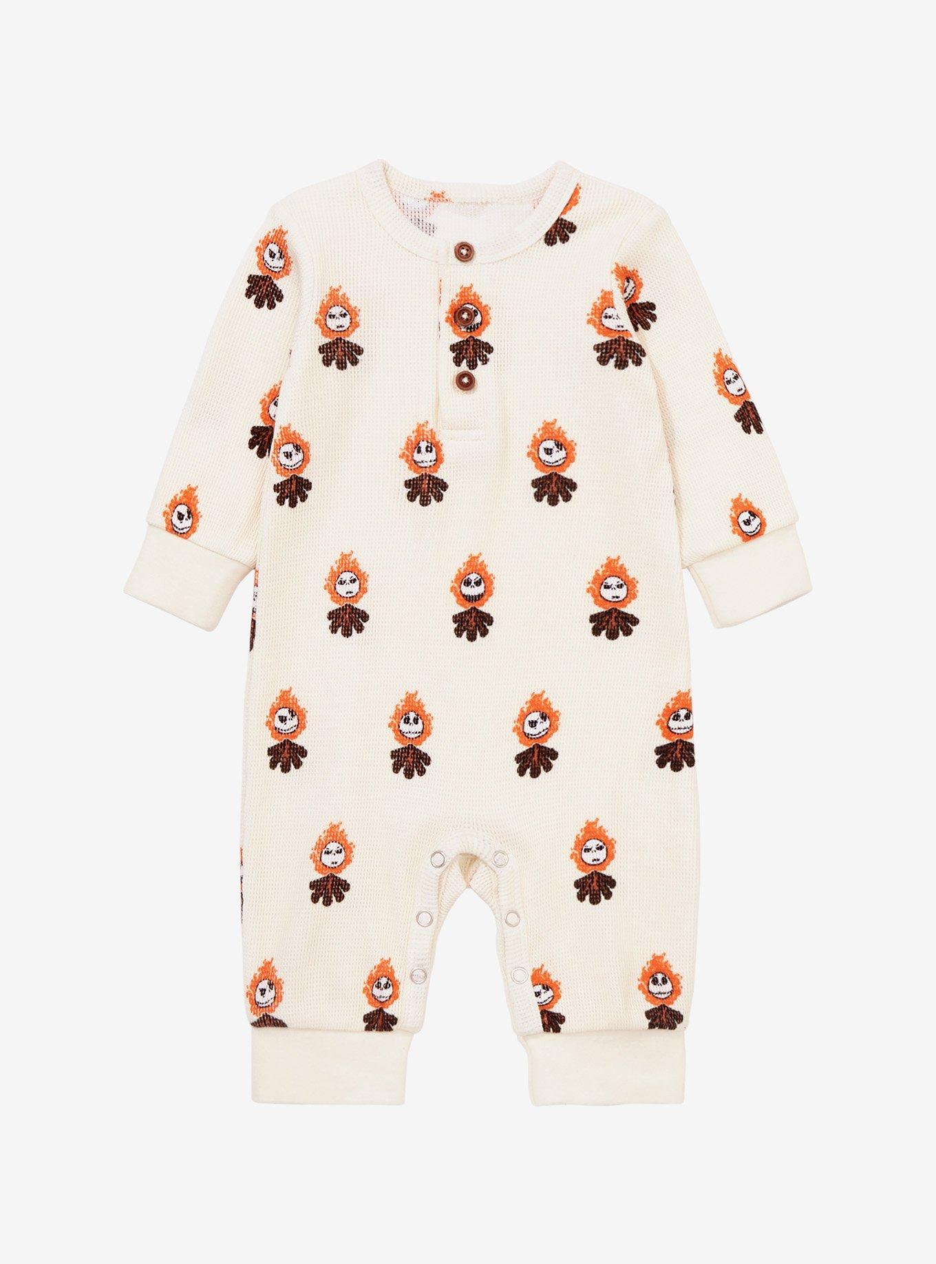 Our Universe Disney The Nightmare Before Christmas Jack Skellington Campfire Infant Thermal One-Piece - BoxLunch Exclusive, BLACK, hi-res