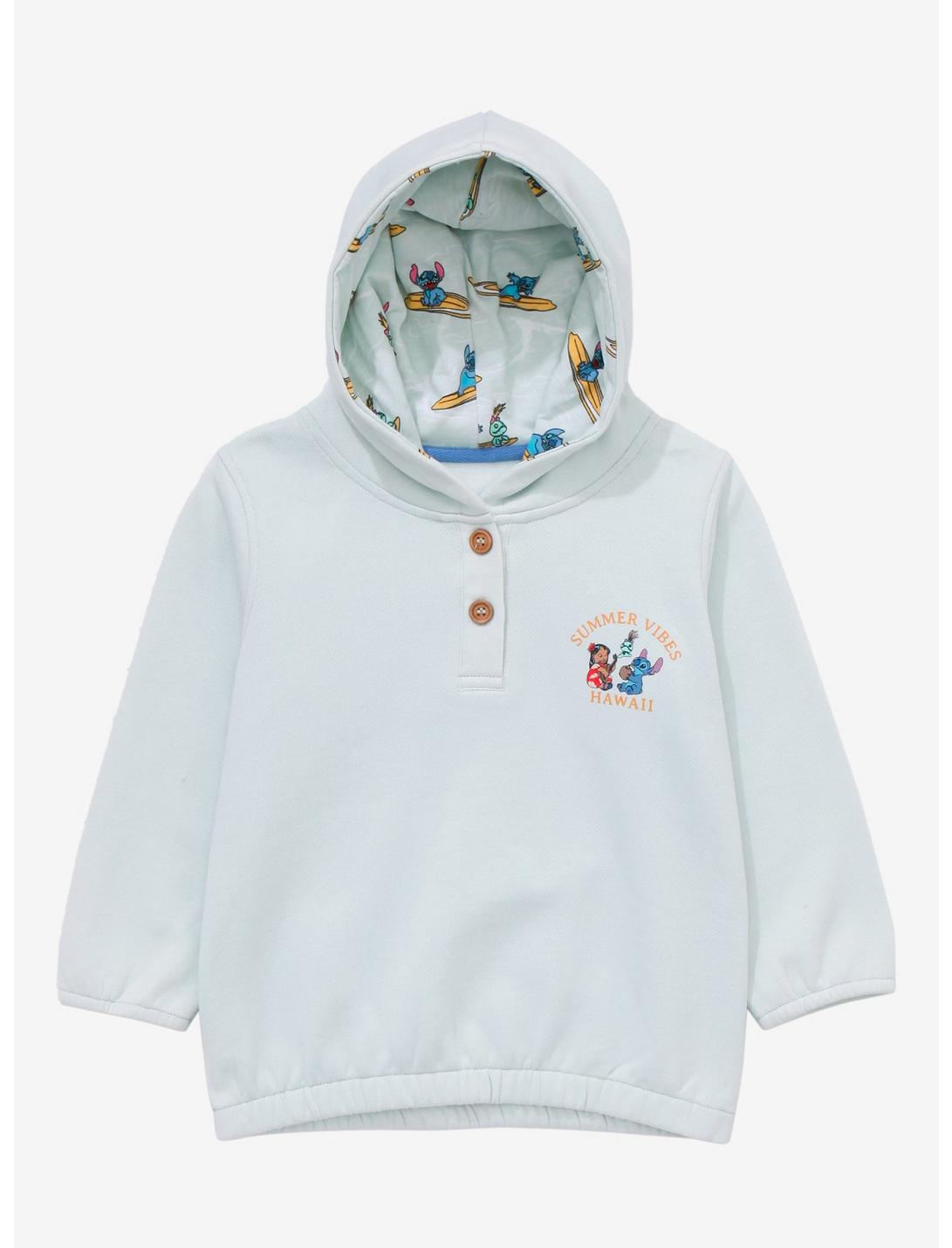 Disney Lilo & Stitch Summer Vibes Toddler Hoodie - BoxLunch Exclusive, LIGHT BLUE, hi-res