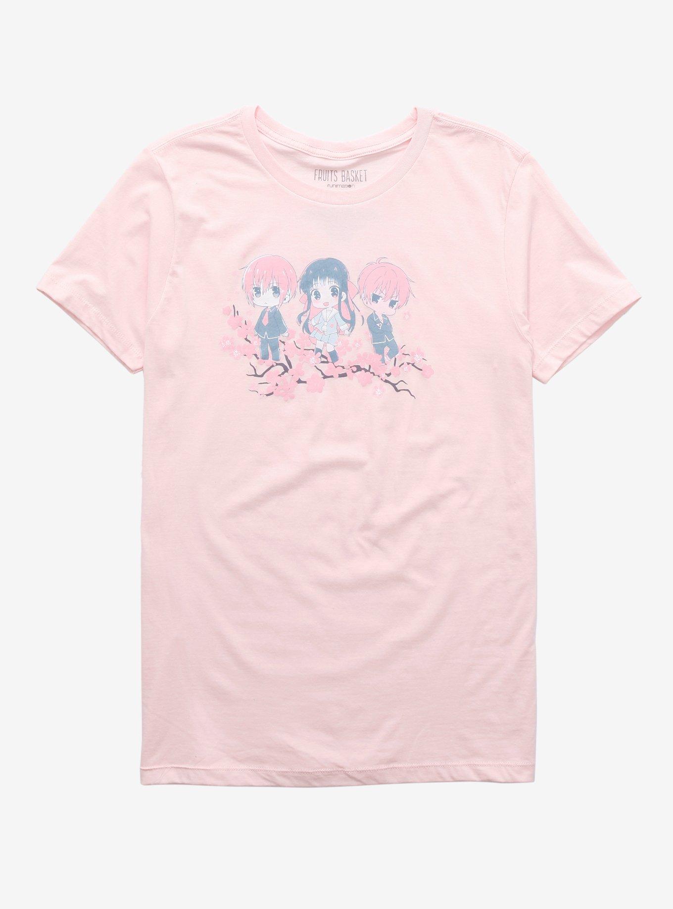 Fruits Basket Chibi Cherry Blossom Girls T-Shirt, MULTI, hi-res
