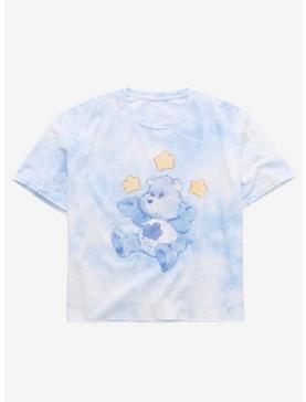 Care Bears Grumpy Bear Tie-Dye Girls Crop T-Shirt, , hi-res