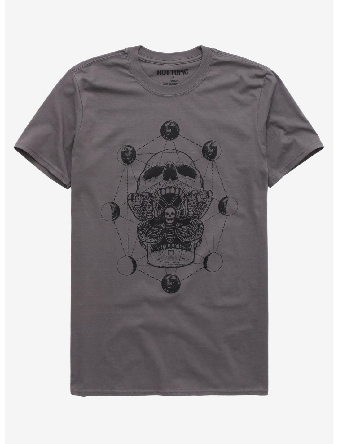 Death's-Head Moth Phases T-Shirt, BLACK, hi-res