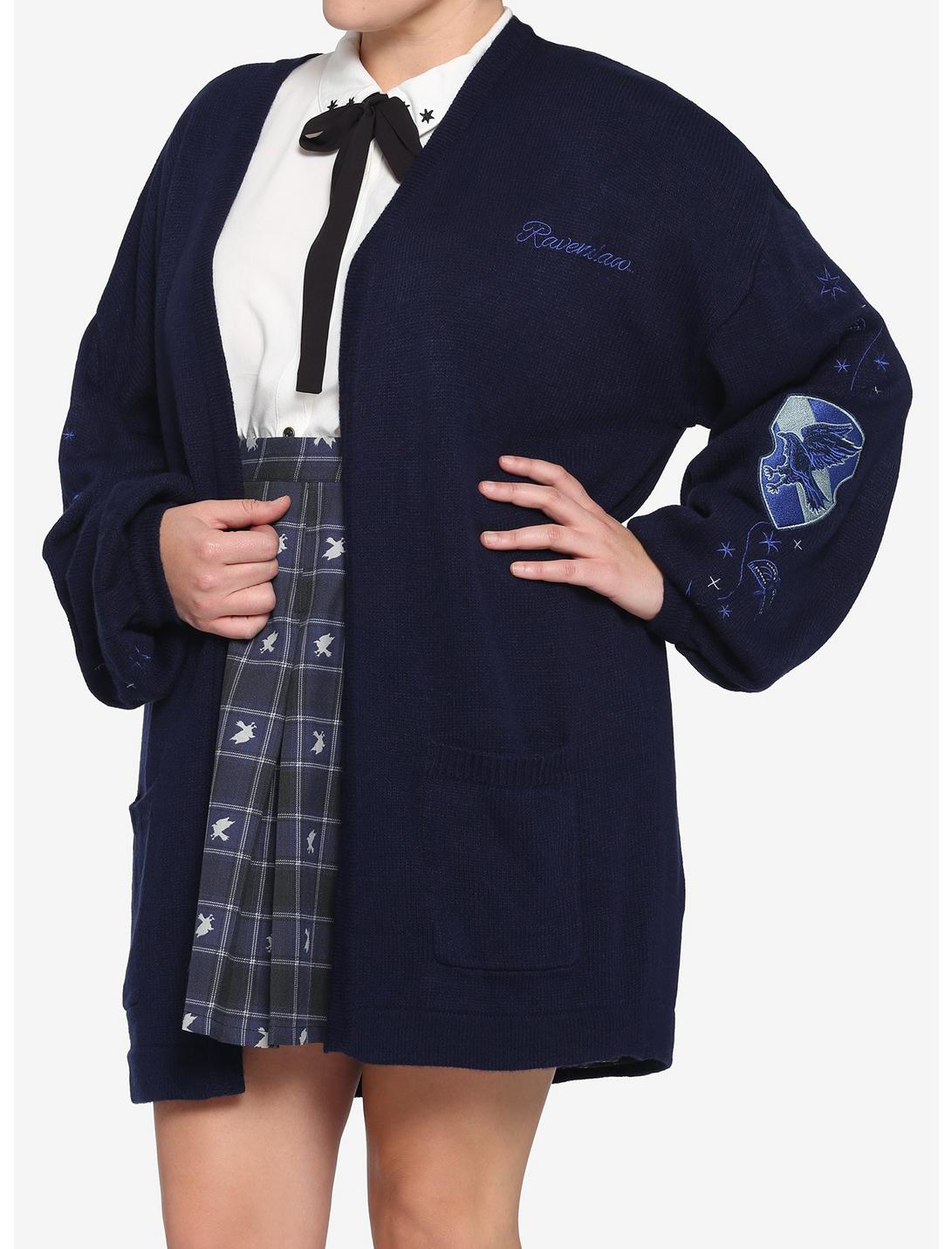 Harry Potter Ravenclaw Oversized Girls Open Cardigan Plus Size, MULTI, hi-res