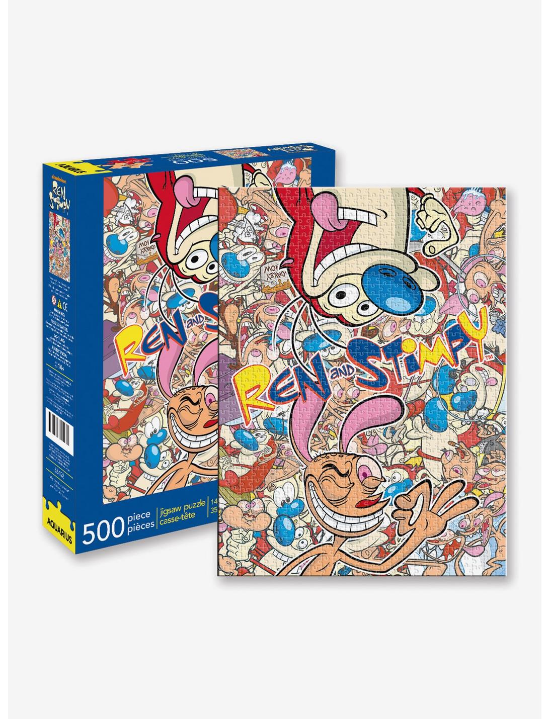 Nickelodeon Ren and Stimpy Collage 500-Piece Puzzle, , hi-res