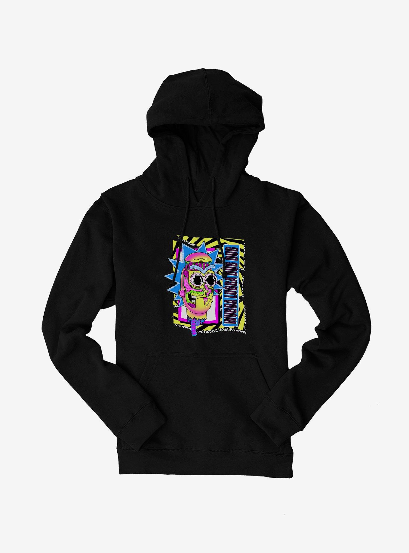 Rick And Morty Wubba Lubba Hoodie, BLACK, hi-res