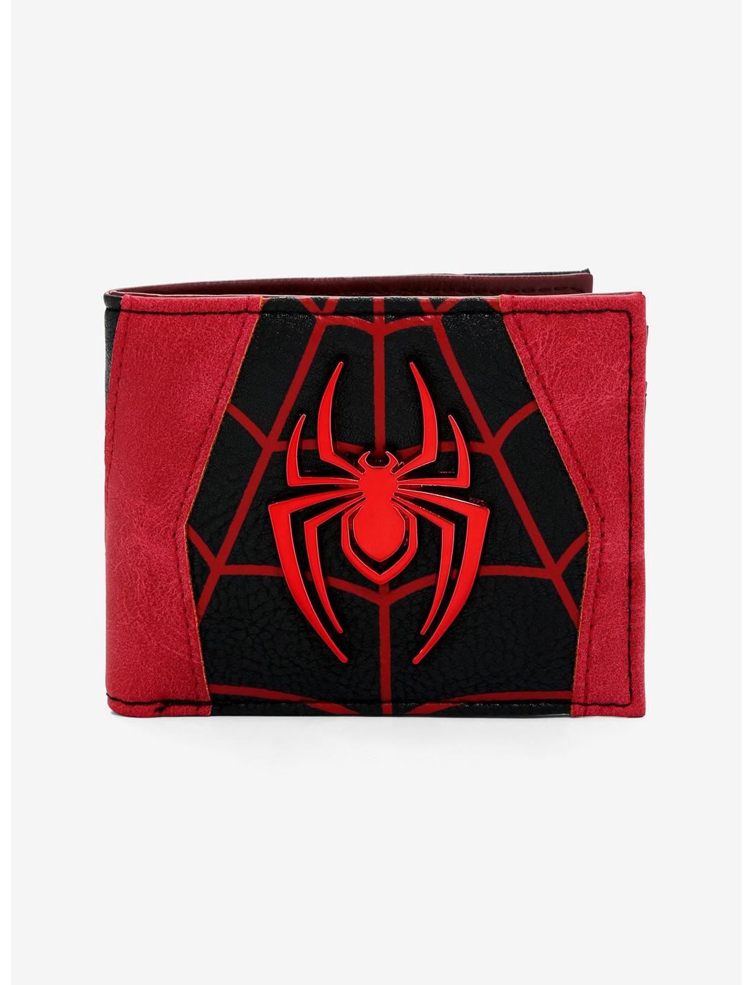 Marvel Spider-Man Miles Morales Spider Logo Bifold Wallet, , hi-res