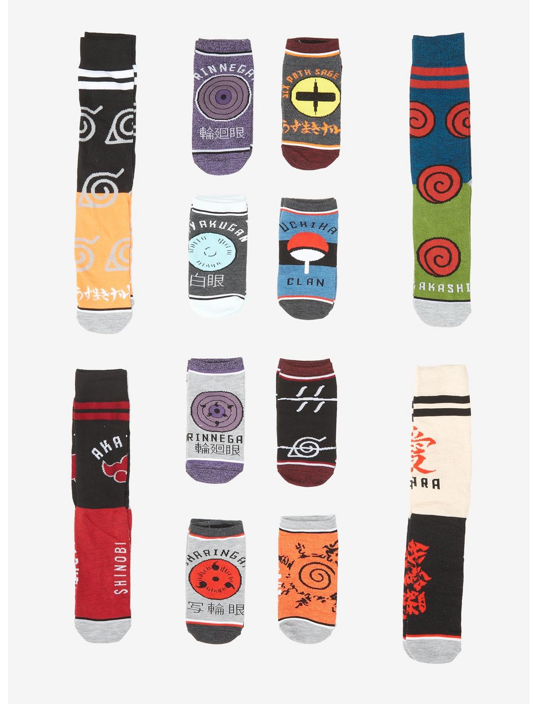 Naruto Shippuden 12 Days Of Socks Gift Set, , hi-res
