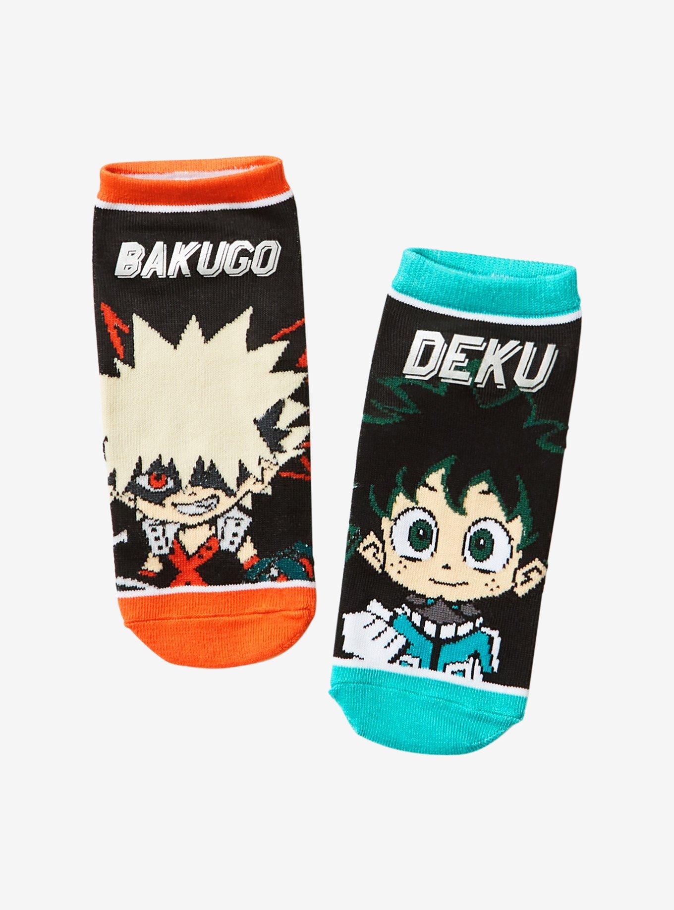 My Hero Academia Deku & Bakugo Best Friends No-Show Socks, , hi-res