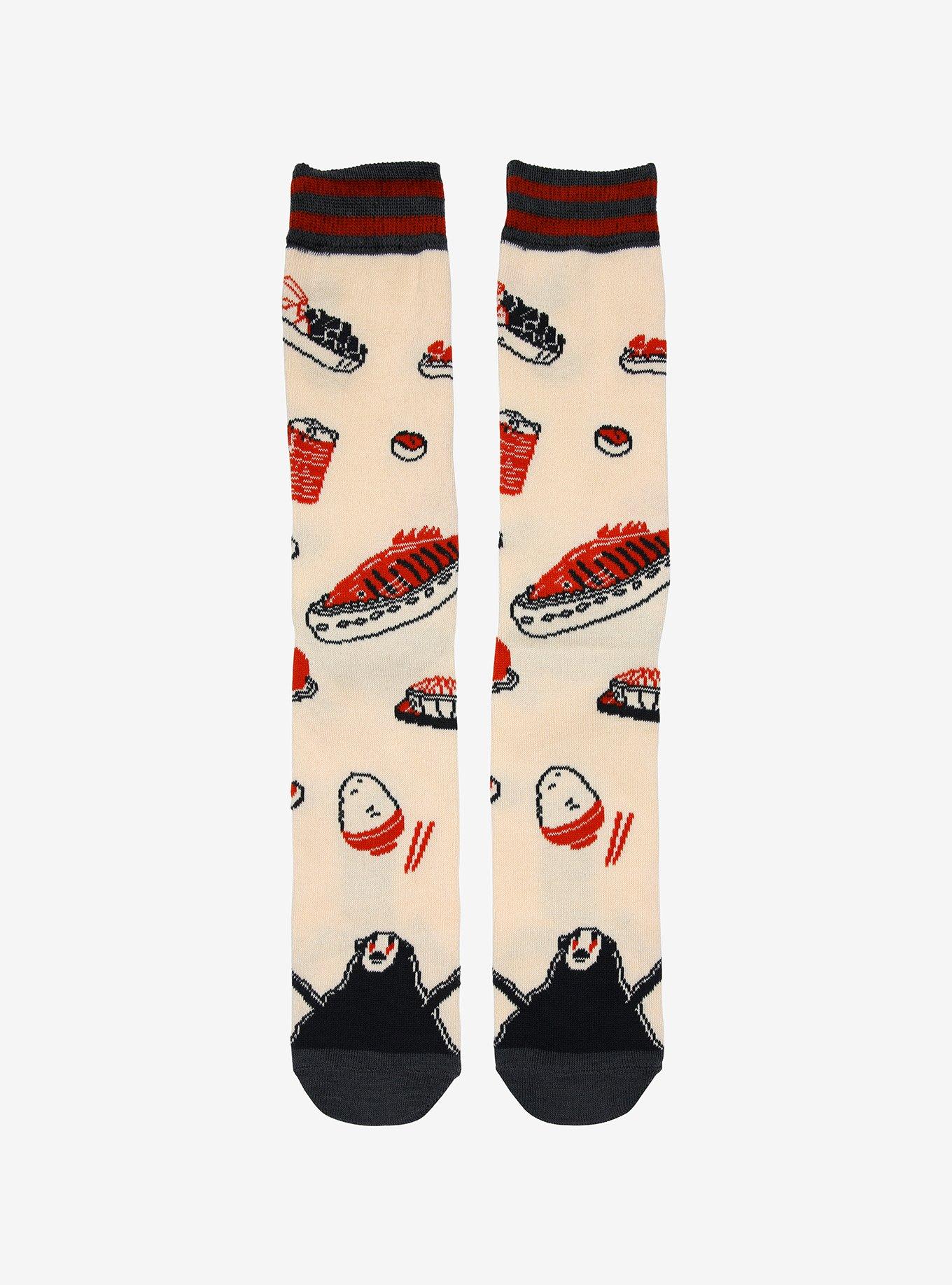 Studio Ghibli Spirited Away No-Face Foods Crew Socks, , hi-res