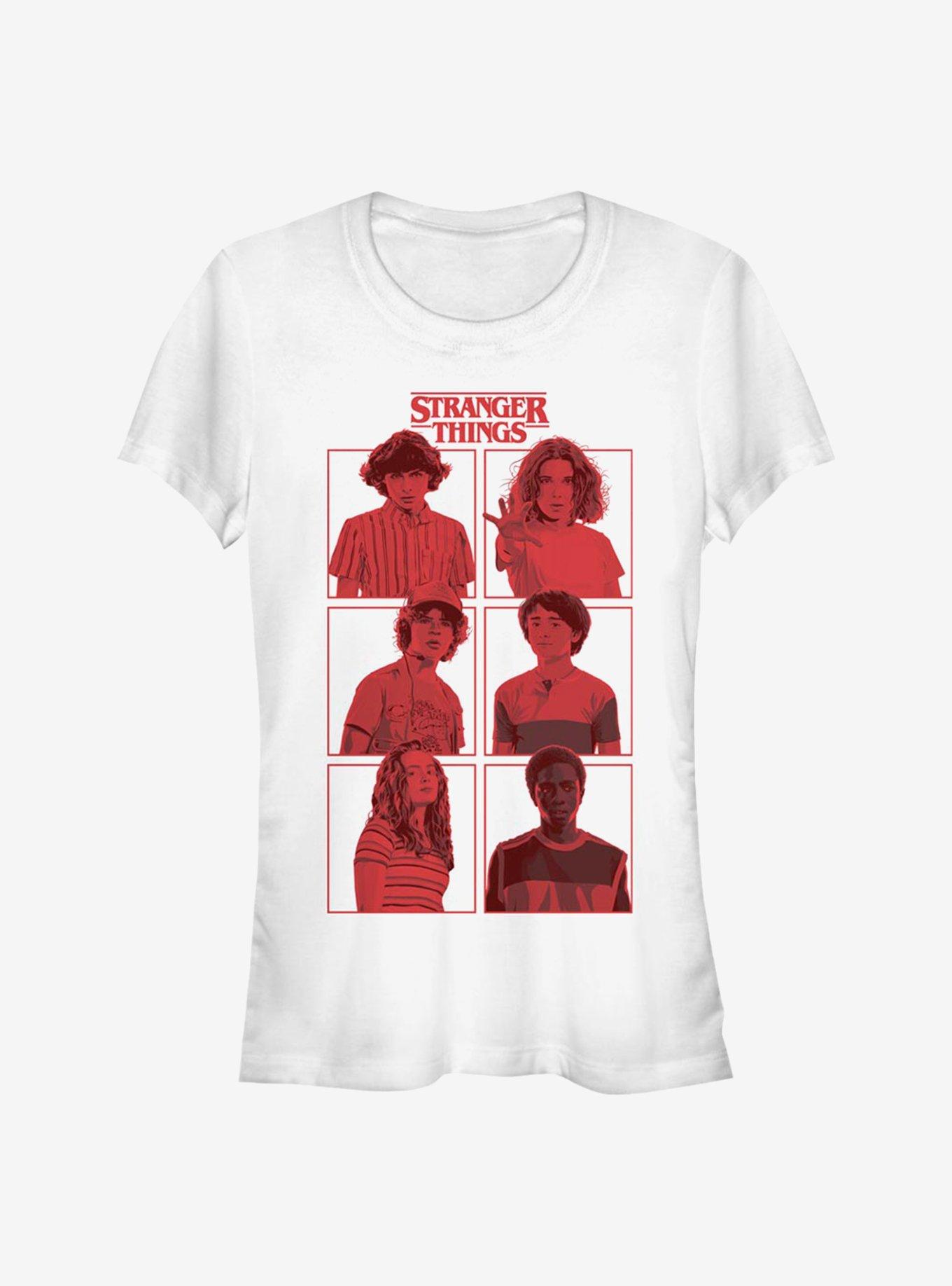 Stranger Things Character Boxup Girls T-Shirt, WHITE, hi-res