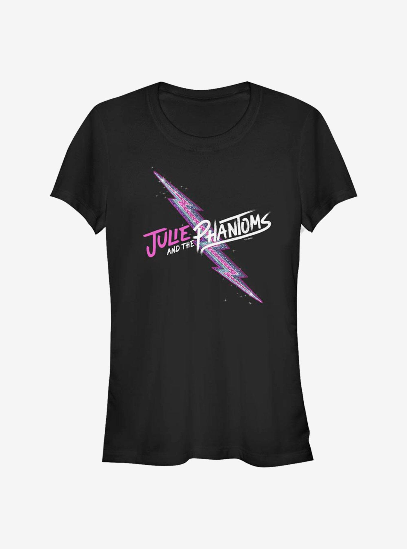 Julie And The Phantoms Lightning Bolt Girls T-Shirt, BLACK, hi-res
