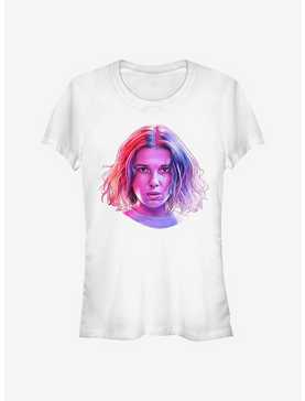 Stranger Things Eleven Neon Face Girls T-Shirt, , hi-res